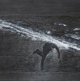 Mischtechnik auf Holz